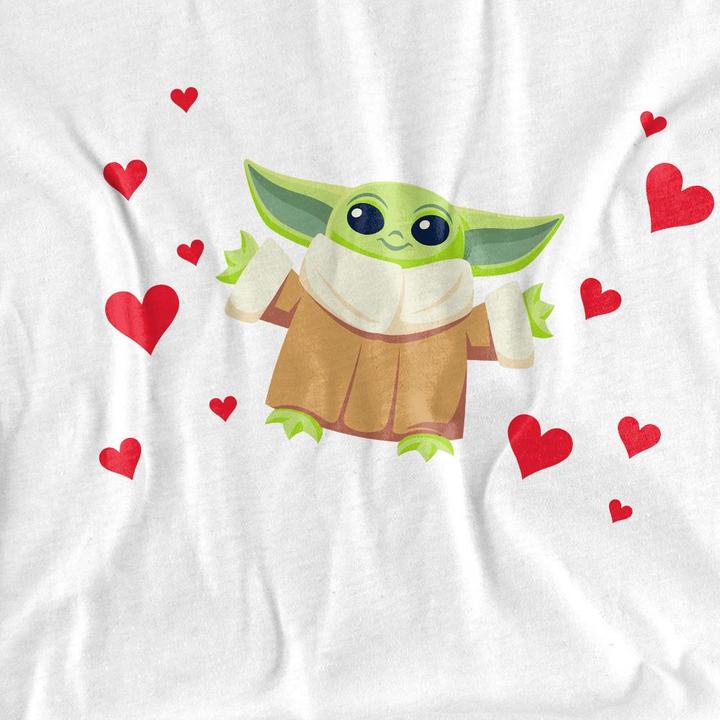 Actual product image Star Wars Unisex Adult You Make My Heart Grogu T-Shirt (XL)