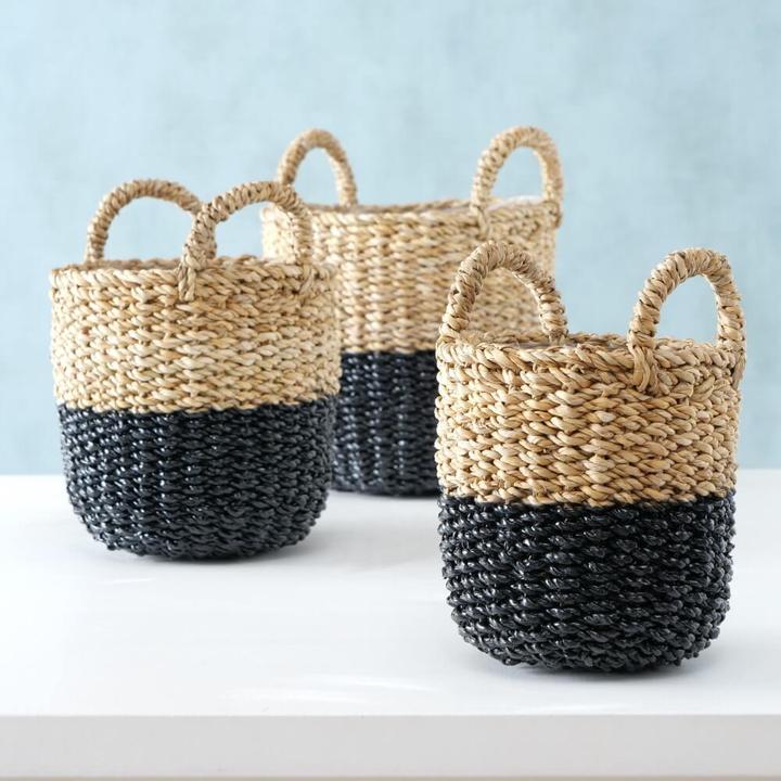 Actual product image Natura Punto Plant Baskets Sea Grass Set of 3
