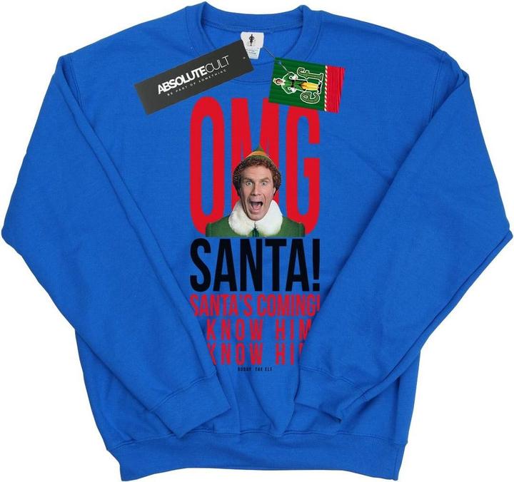 Immagine prodotto Elf OMG Santa I Know Him Felpa Ragazze (140, 146)
