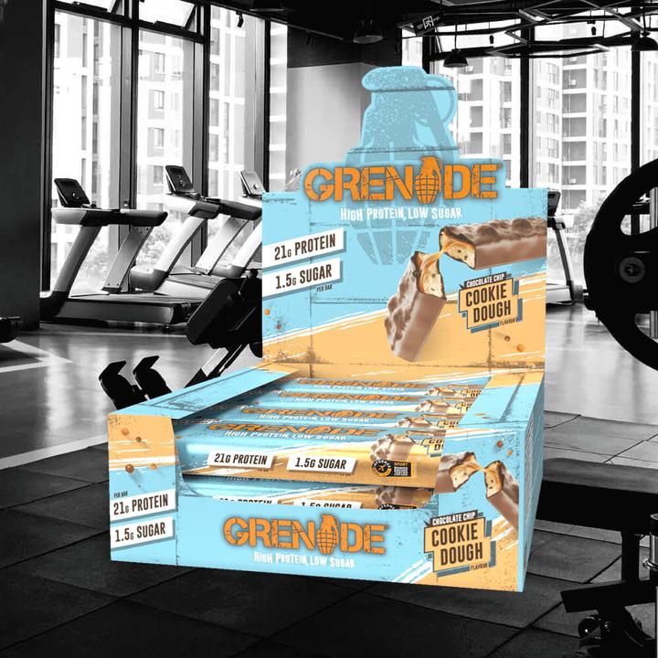 Actual product image Grenade Carb Killa Chocolate Chip Cookie Dough Protein Bar (12x60g) (Chocolate, 12 pcs., 720 g)