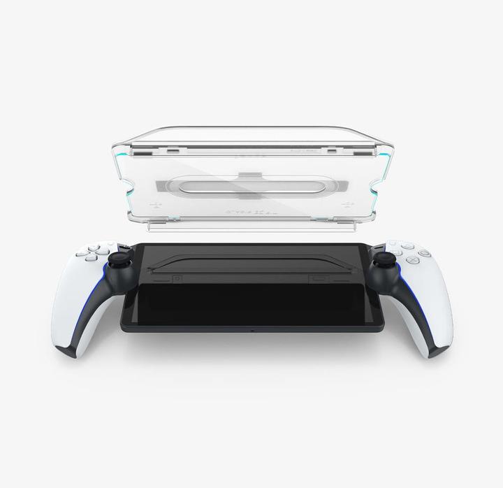 Actual product image Spigen GLAS.tR EZ Fit Playstation Portal Screen Protector