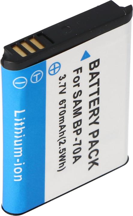 Actual product image Samsung Battery BP-70A, BP70A, AQ100, ES65 (Rechargeable battery)