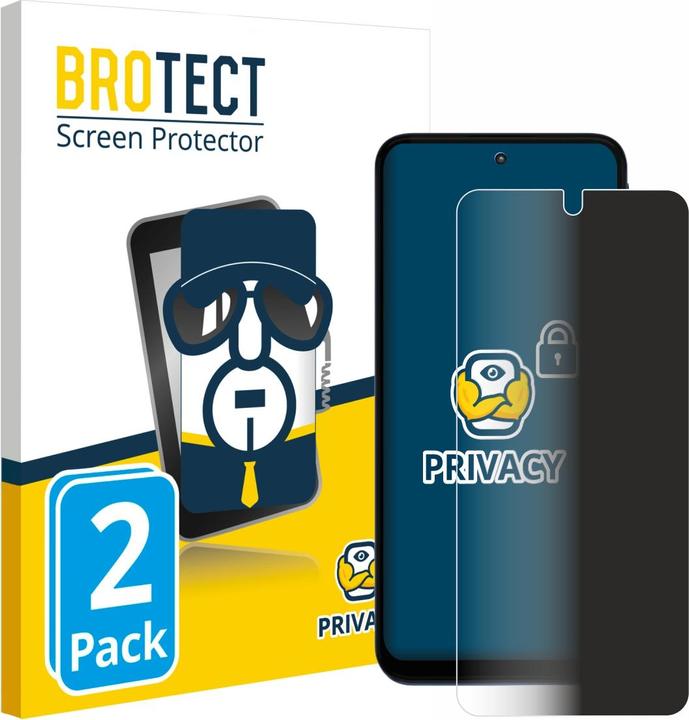 Productafbeelding BROTECT Sichtschutzfolie Anti-Spy Privacy Folie Blaulicht-Schutz (2 Stuk, Motorola Moto G41)
