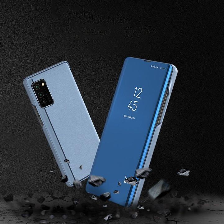 Productafbeelding Hurtel Clear View Case flip cover voor Samsung Galaxy A03s (166.5) zwart (Samsung Galaxy A03s)