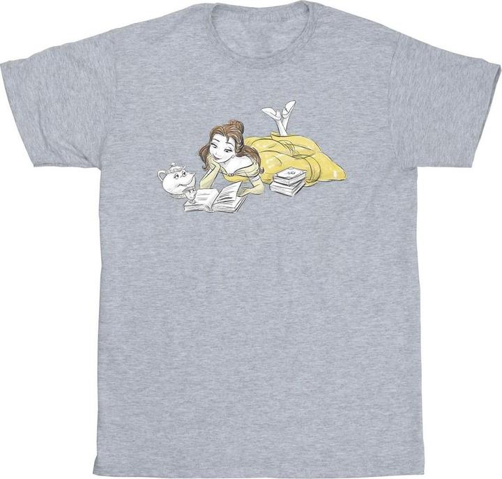 Produktbild Disney Beauty And The Beast Belle Reading TShirt Mädchen (140, 146)