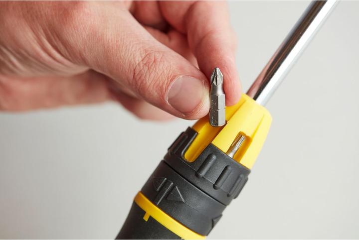 Immagine prodotto Stanley Cacciavite a cricchetto multibit (Fessura croce Phillipps (PH), Torx (TX), Cacciavite a croce PZ, Viti con testa a intaglio)