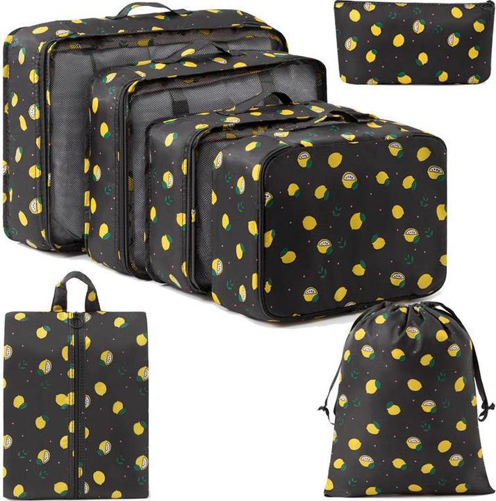 Immagine prodotto Only-Bags.Store 7-tlg. Travel Organizer Set, multifunktionale Nylon-Aufbewahrungstaschen mit atmungsaktivem Mesh