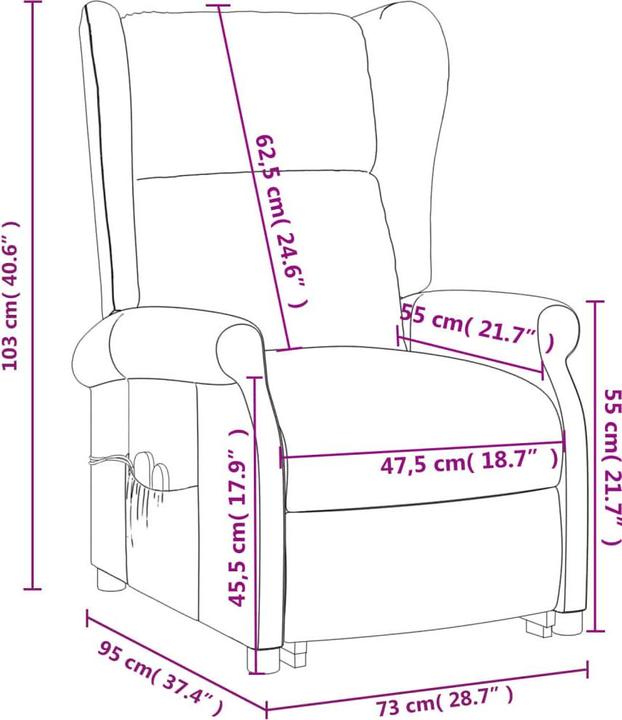 Produktbild VidaXL Elektrischer Massagestuhl