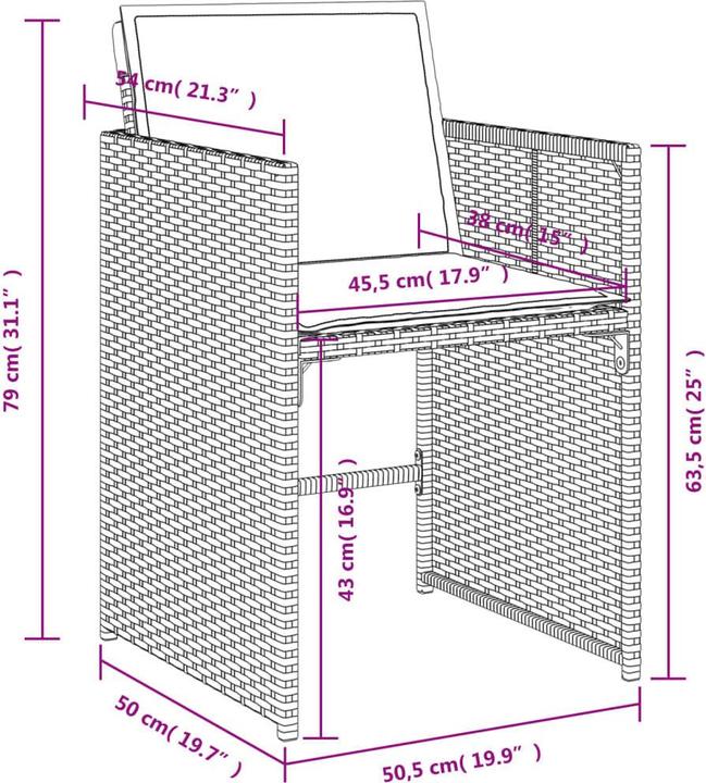 Produktbild VidaXL Peitz/Picnjo (106 cm)