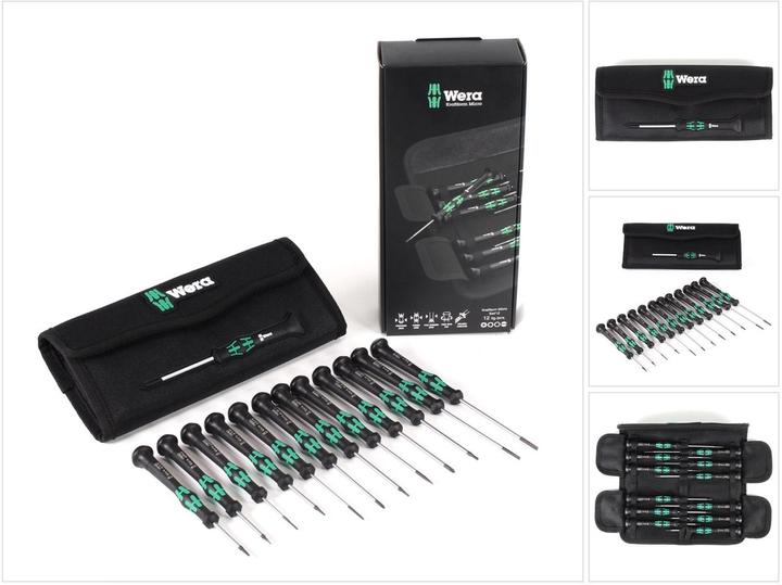 Actual product image Wera Kraftform Micro 12 Universal 1 (Slotted screws, Allen screw, Torx (TX), Phillipps cross recess (PH))
