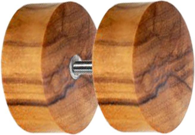 Produktbild Star Piercing Fake Plug aus Olivenholz (ohne Messing, Organisch)