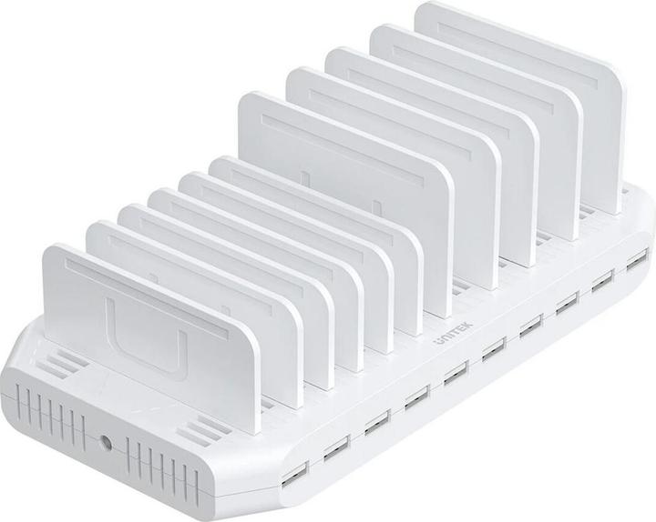 Unitek STACJA ŁADUJĄCA 10X USB 2.4A 60W BIAŁA (60 W)