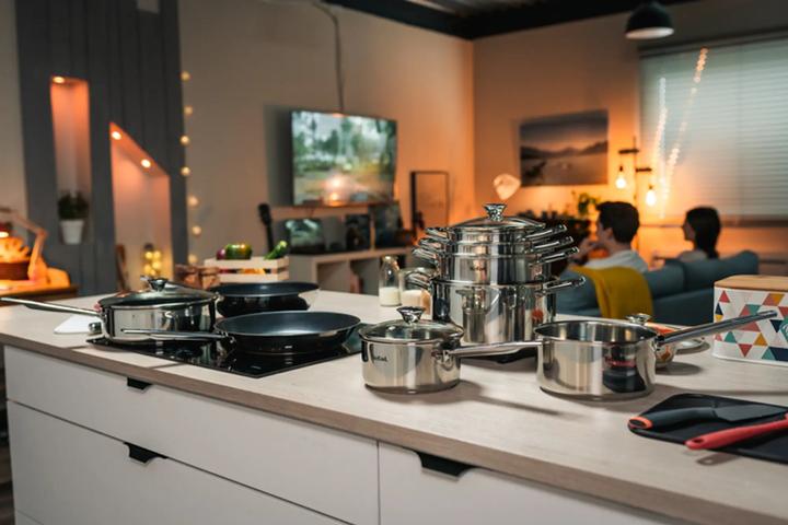 Productafbeelding Tefal WOK B9221904 COOK EAT 28 CM (28 cm, Wokpan, Roestvrij staal)