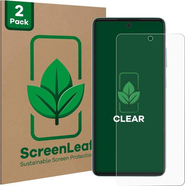 Productafbeelding ScreenLeaf Beschermfolie duurzame screenprotector screenprotector folie helder transparant (2 Stuk, Samsung Galaxy A52)