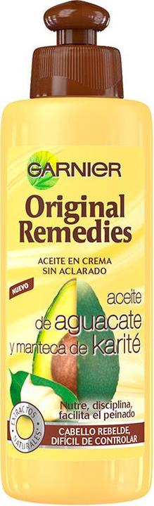 Actual product image Garnier Original Remedies Aceite en crema Aguacate y Karité 200ml, Women, Unruly Hair, All (200 ml)