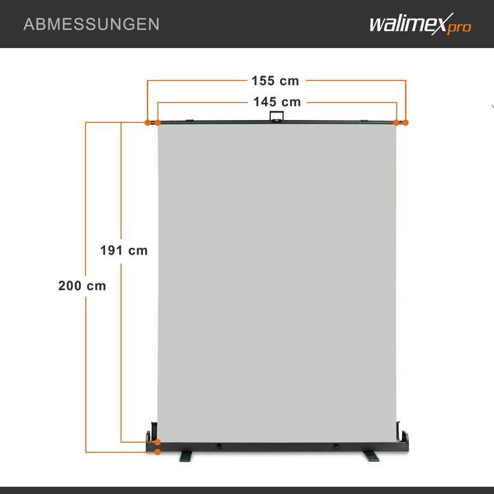 Immagine prodotto Walimex pro per pannello arrotolato sfondo 155x200cm (155 cm, 200 cm)