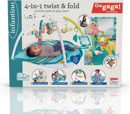 Actual product image Infantino 4-in-1 Deluxe Twist & Fold Activity Gym