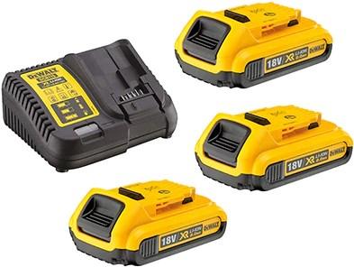 Produktbild DeWalt DEVAL Ladegerät DCB115 + 2x2,0Ah DCB115D3 (18 V)
