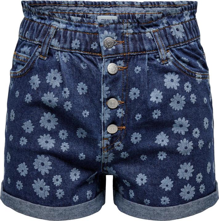 Only ONLCuba Gänseblümchen Paperbag- Jeansshorts