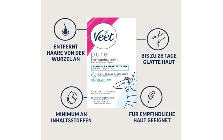 Produktbild Veet Bikini & Achseln (16 x, 32 g)