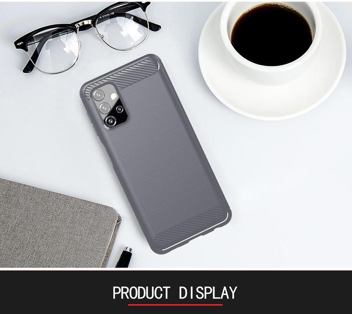 Image du produit Cadorabo TPU Ultra Slim carbon edelstahl Combi Cover (Samsung Galaxy A32 5G)
