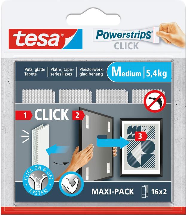 tesa Powerstrips Velcro adhesive pads (5.40 kg)