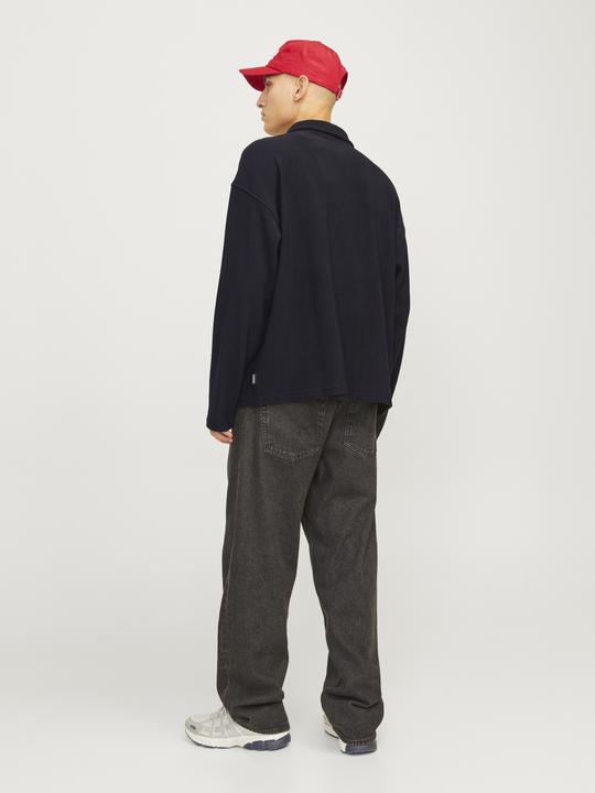 Produktbild Jack & Jones Jorrick Plisse Sweat Zip Split Polo Ln (L)