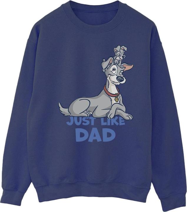 Disney Lady And The Tramp Just Like Dad Sweatshirt (S)