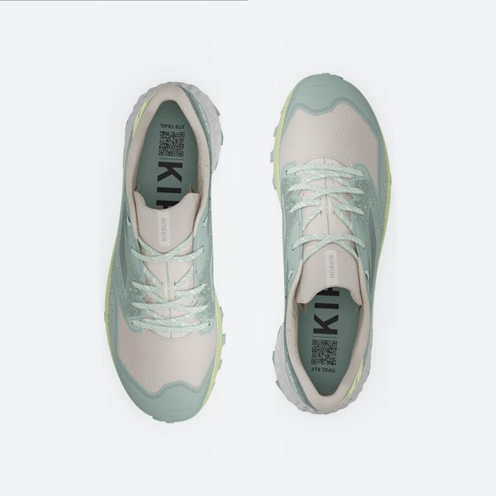 Actual product image Kiprun XT8 Women's Trail Running Shoes - Green/Yellow (38)