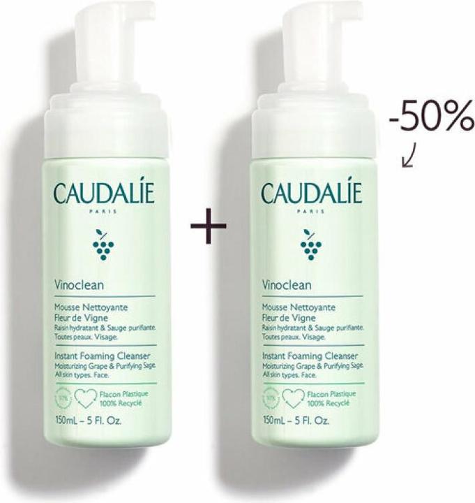 Actual product image Caudalie Duo Vinoclean Fleur Vigne (Foam, 300 ml)