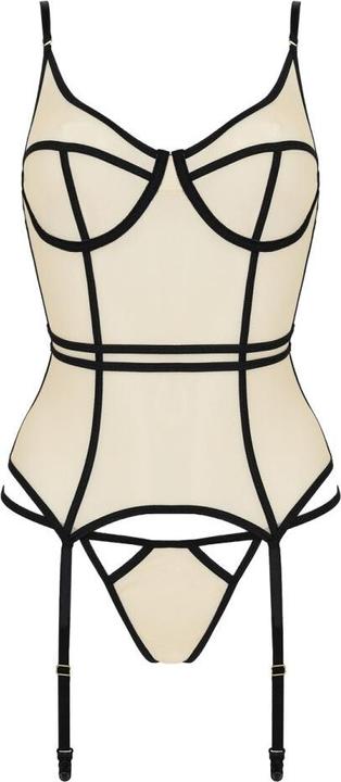 Image du produit Passion PE Serara corset & thong beige S/M (S, M, S/M)