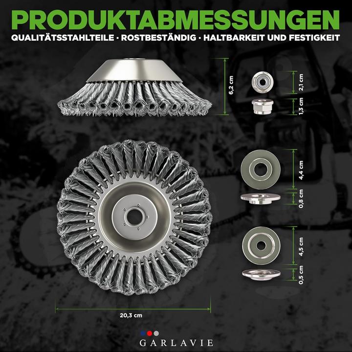 Produktbild Garlavie Unkrautbürste Freischneider (Rasentrimmer, Gartenmaschinen Aufsatz)