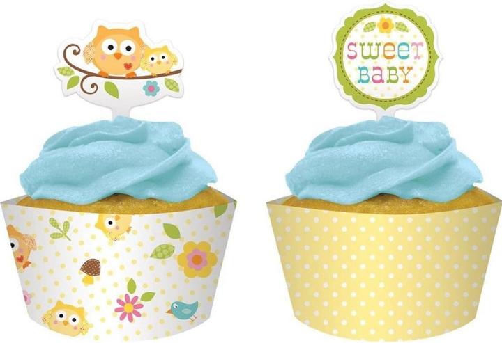 Produktbild Creative Converting Figur Muffinmanschette Baby Shower 12erPack Papier Kunststoff (Geschenkpapier, 12 x)