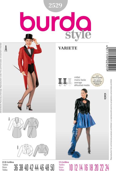 Immagine prodotto Modello Giacca Variety Tailcoat