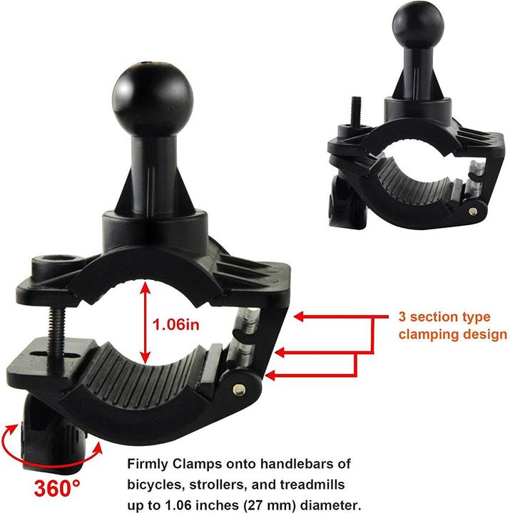 Image du produit PhoneLook Support universel de téléphone pour vélo avec bande élastique pour une taille flexible