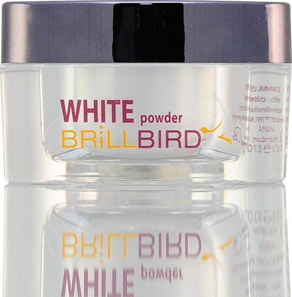 BrillBird White Acrylic Powder 30 ml (Snow-white)