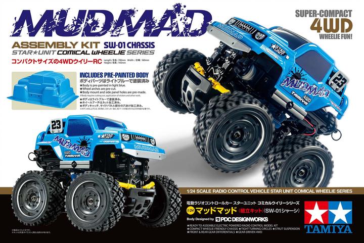 Image du produit Tamiya Modèle réduit de voiture RC 1:24 MudMad SW 01 (Kit)