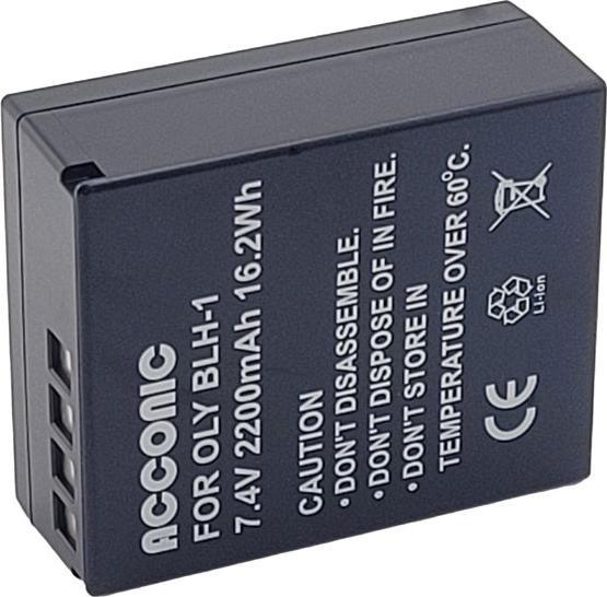 Image du produit Acconic Batterie entièrement décodée pour Olympus BLH-1 OM-D EM-1 Mark 2 EM-1 Mark II BLH-1 E-M1X (Batterie)