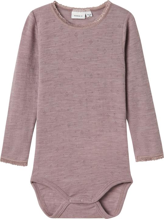 Actual product image Name it Nmfwang Wool Needle Ls Body Solid Noos (104)