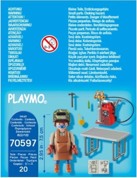 Produktbild Playmobil Schweisser mit Ausrüstung (70597, Playmobil Special Plus)
