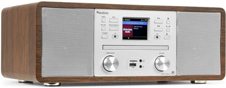 Produktbild Audizio DAB+ Radio Avola Silber, Radio Tuner: FM, DAB+ (DAB+, FM, Bluetooth, WLAN)