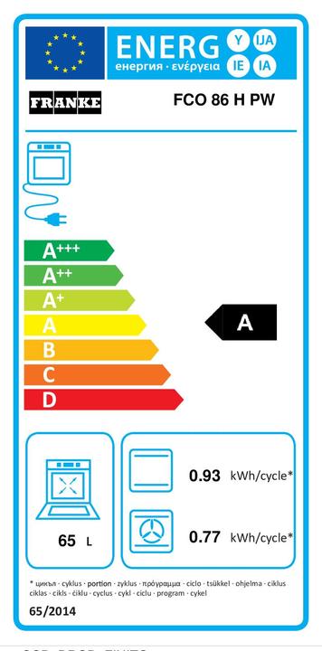 Energie-Label Franke Landhausofen