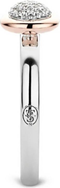 Image du produit Ti Sento Milano Bague avec zircon bicolore plaqué or rose 12102ZR (56, Argent 925)