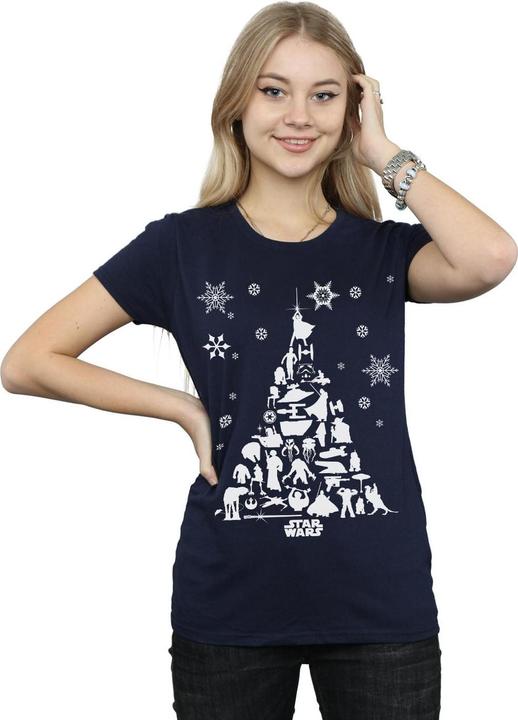 Immagine prodotto Star Wars Christmas Tree Maglietta Donna (L)