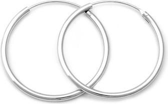 Produktbild Beneto Elegant round earrings made of silver AGUC351 / N - Diameter: 7 cm