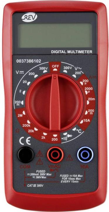 Image du produit REV Multimètre Temp.sw/rt Multimètre portable numérique CAT III (CAT III)