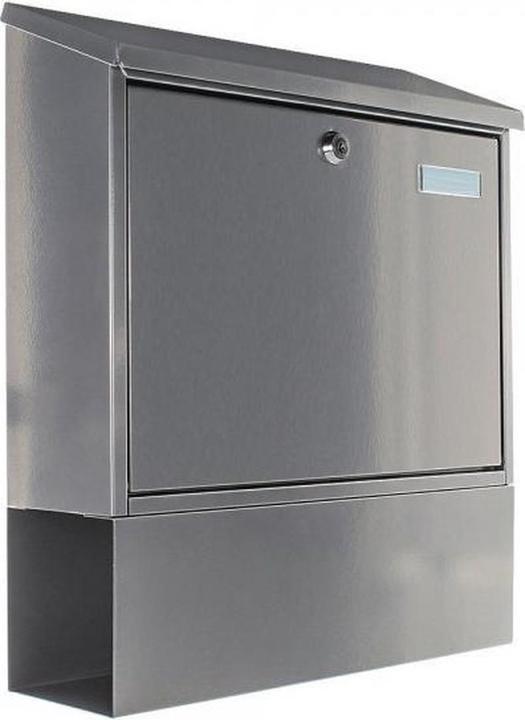 Actual product image Rottner Tresor letterbox Villa-Set (silver) steel letterbox