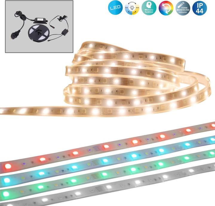 Actual product image Näve LED Stripe outdoor 500cm RGBW CH-plug (RGBW, 500 cm, Outdoor)