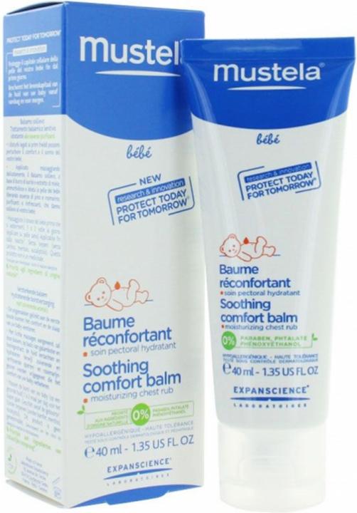 Actual product image Mustela Bébé Soothing Chest Rub