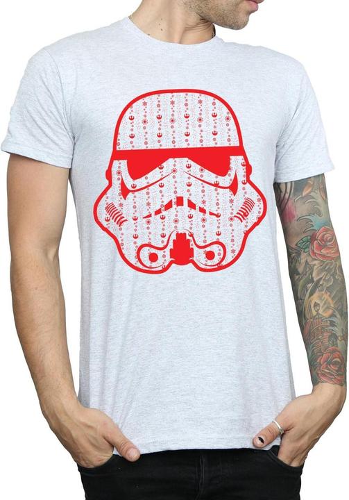 Immagine prodotto Star Wars Christmas Stormtrooper Helmet Maglietta Uomo (M)